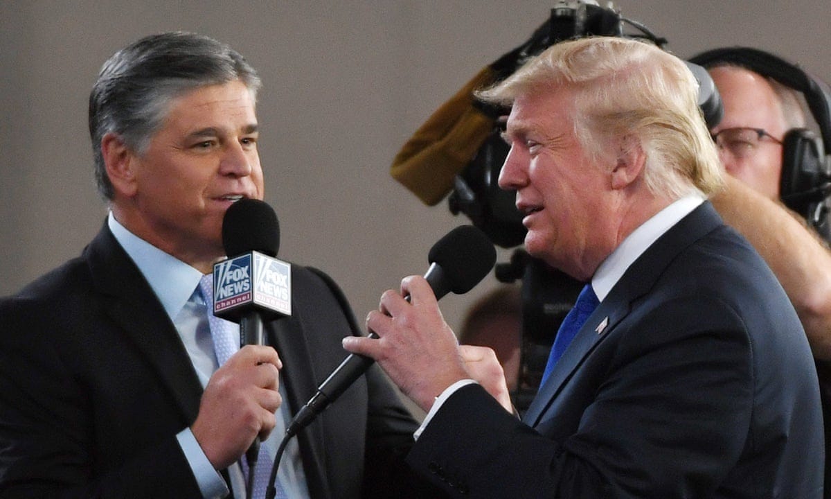 Fox News host Sean Hannity wrote Trump 2020 campaign ad, book claims | Donald  Trump | The Guardian