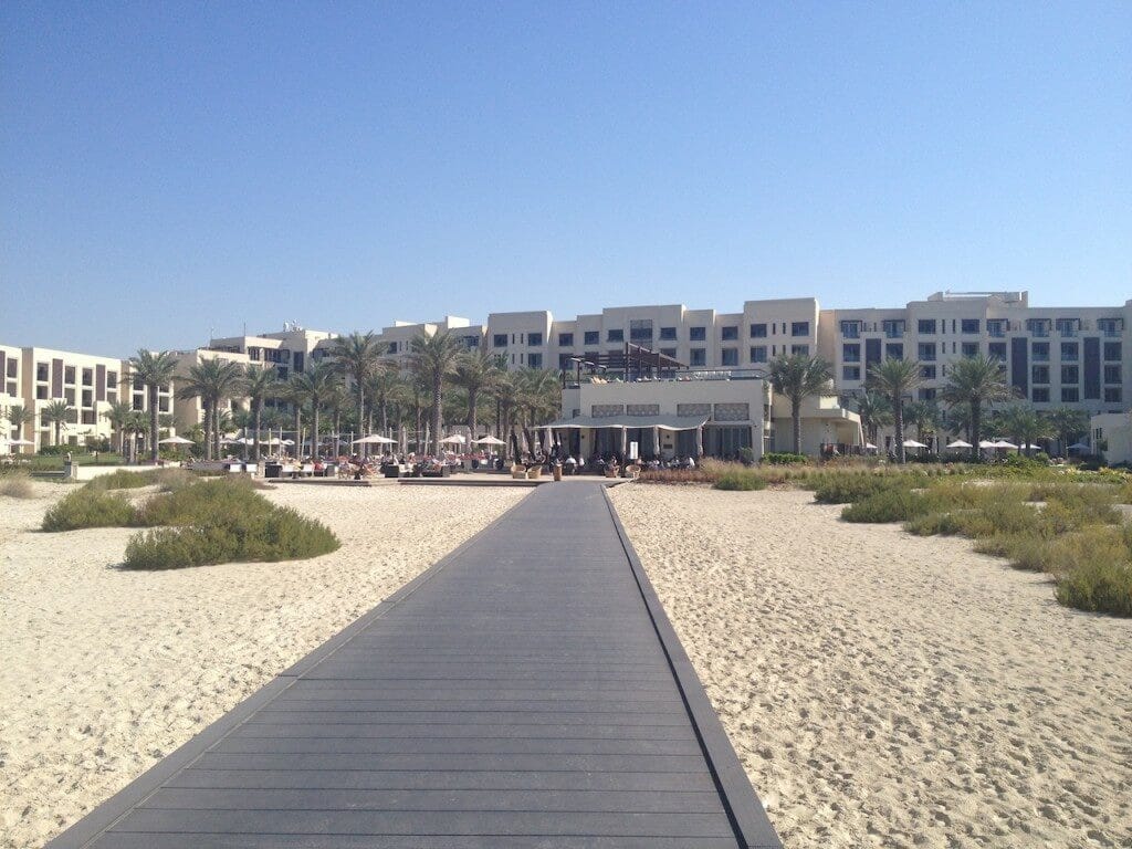 Taken from the boardwalk to the beach, showing the main hotel building and Beach House restaurant