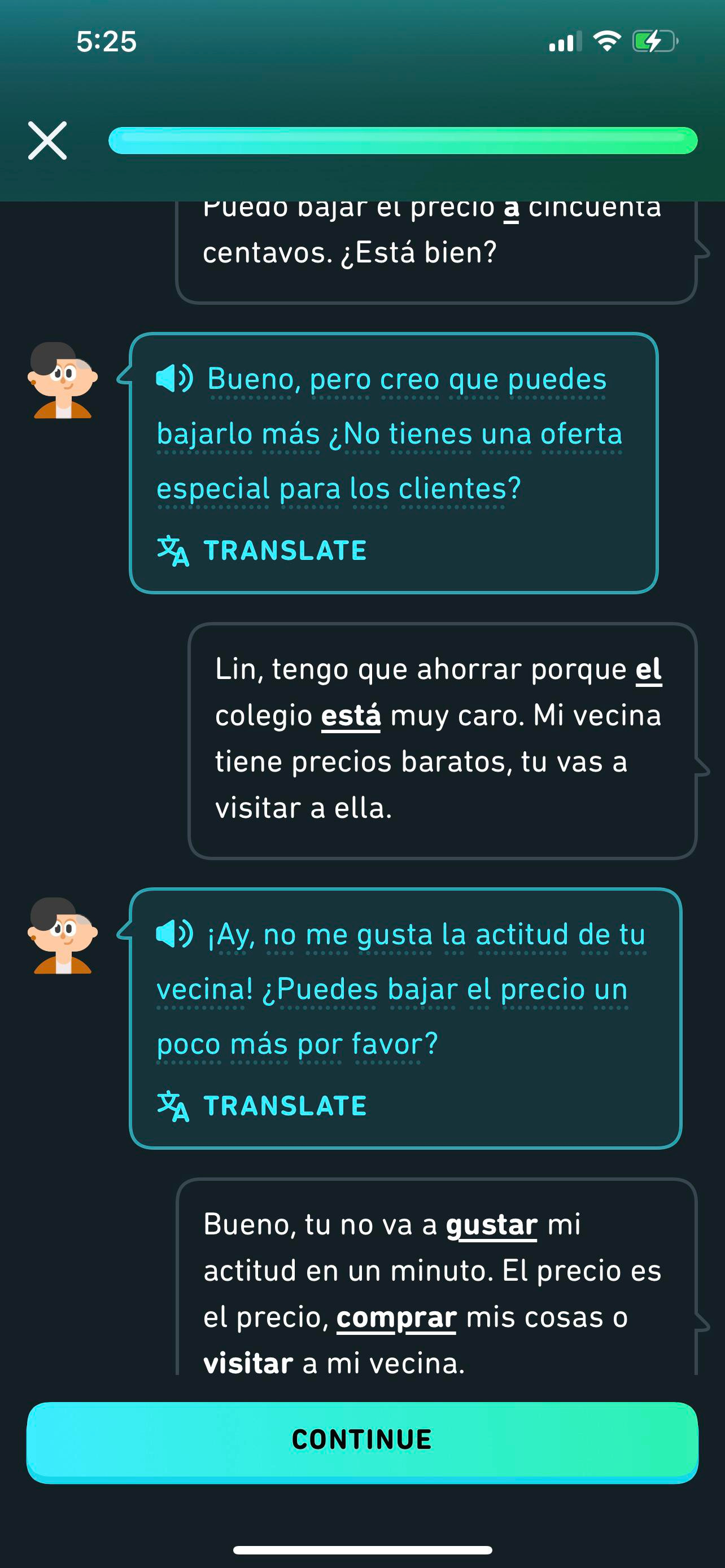 Testing the new Duolingo Max AI Roleplay feature, trying to catch an  attitude with Lin 😂(Pardon my Spanish) : r/duolingo