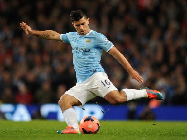 sergio kun aguero most overrated soccer player bulge images 2014