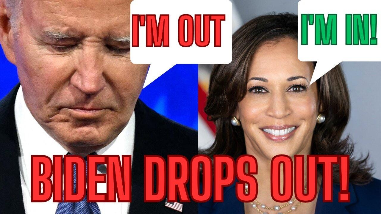 JOE BIDEN DROPS OUT THE RACE! KAMALA HARRIS STEPS UP!? - newsR VIDEO