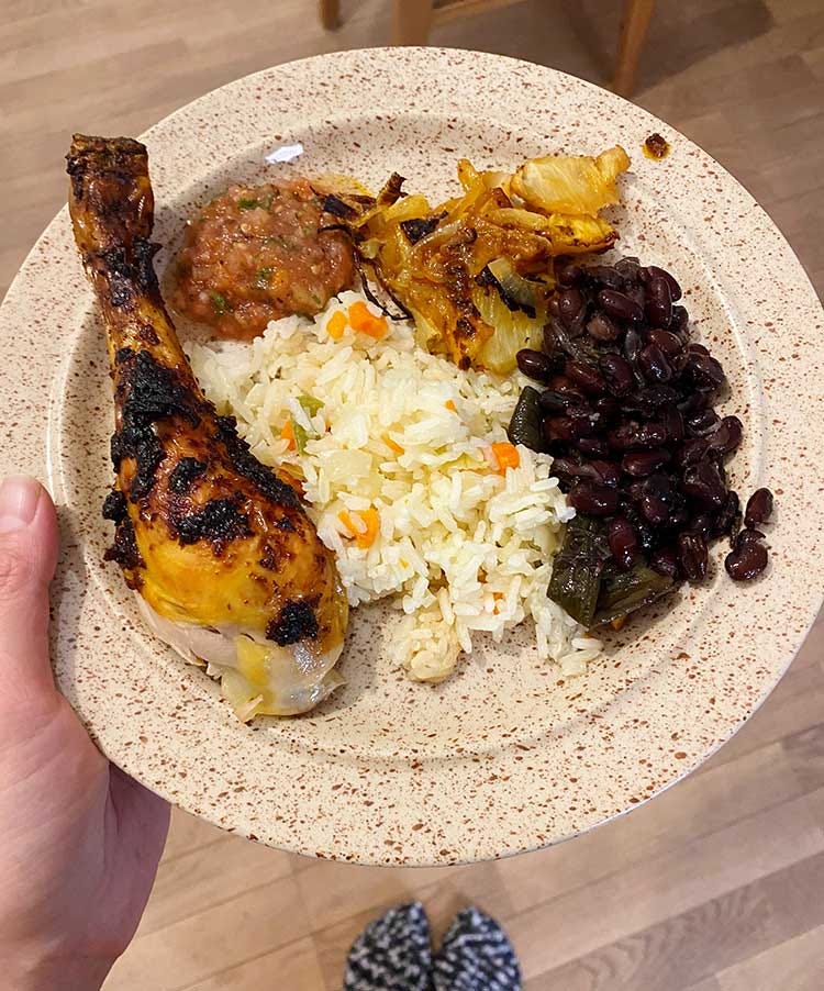 pollo al pastor plat mexicain maison