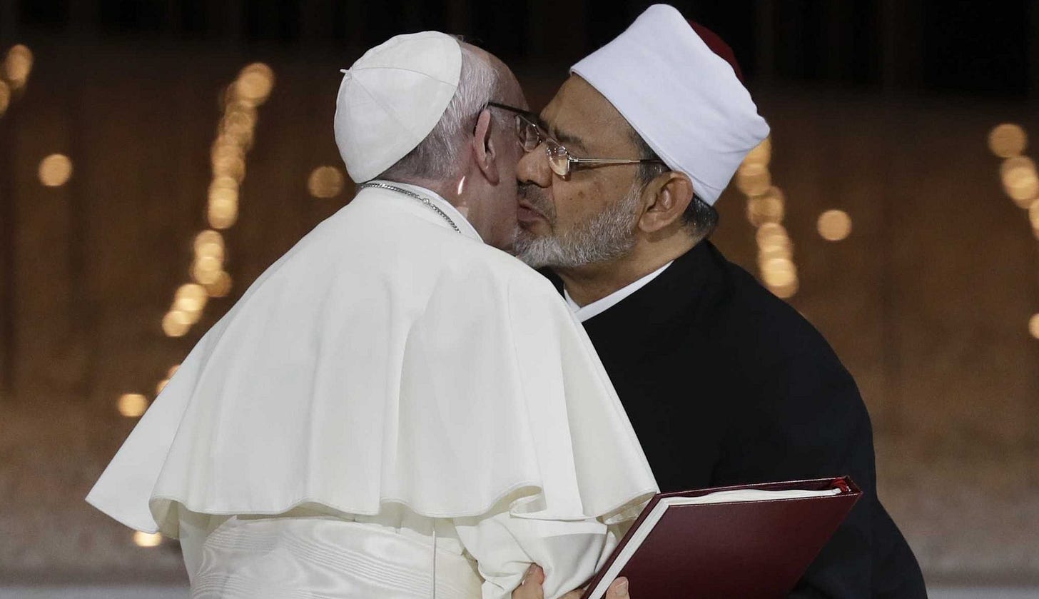 Pope Francis and Grand Imam sign joint statement on Human Fraternity -  Where Peter Is