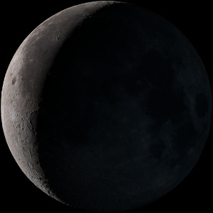 Waning Crescent on 17 April 2023 Monday