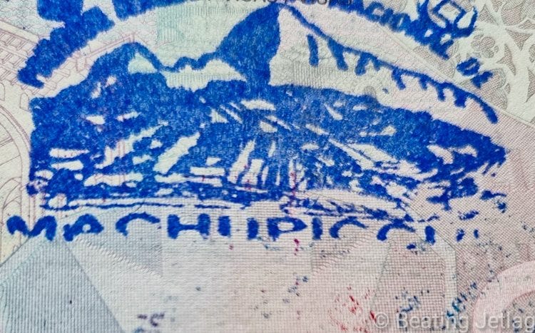 Machu Picchu Passport stamp