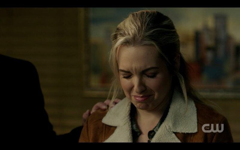 supernatural briana buckmaster crying breakdown