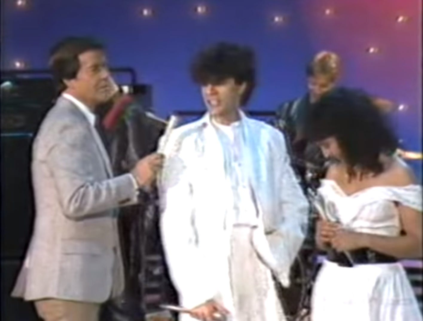 Russell and Jane interview by Dick Clark on American Bandstand.