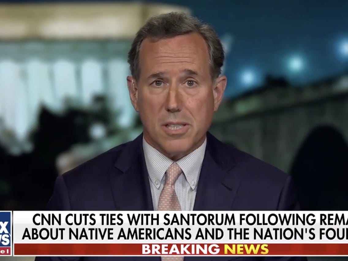 Santorum Blames 'Cancel Culture' After CNN Fired Him Amid Controversy