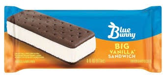 Blue Bunny Big Vanilla Ice Cream Sandwich Bar, 6 Fluid Ounce -- 24 per –  Food Service Rewards