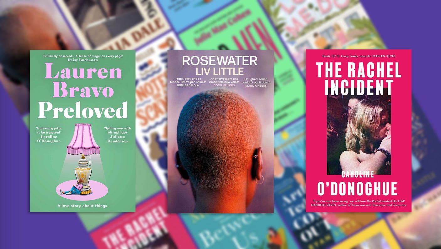 A selection of my favourite books from 2023 including Lauren Bravo’s Preloved, Rosewater by Liv Little, and The Rachel Incident by Caroline O'Donoghue