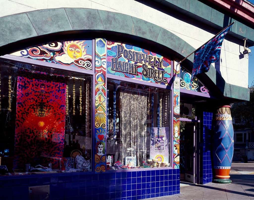 Head shop' on Haight Street in the Haight-Ashbury section of San Francisco,  California, where the hippie movement was headquartered in the 1960s -  PICRYL - Public Domain Media Search Engine Public Domain