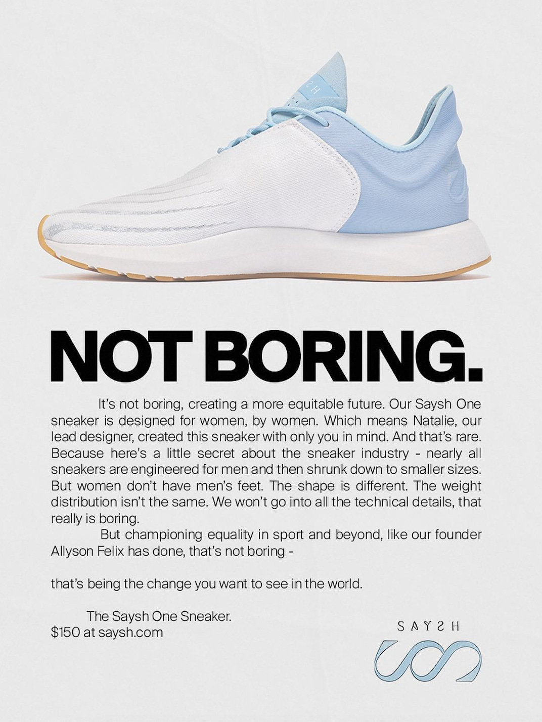 Campagna stampa del brand di scarpe Saysh