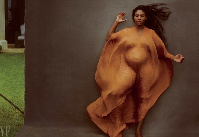 serena williams vanity fair preganant cover