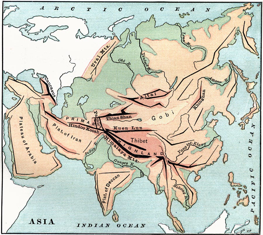 Mountain Ranges of Asia