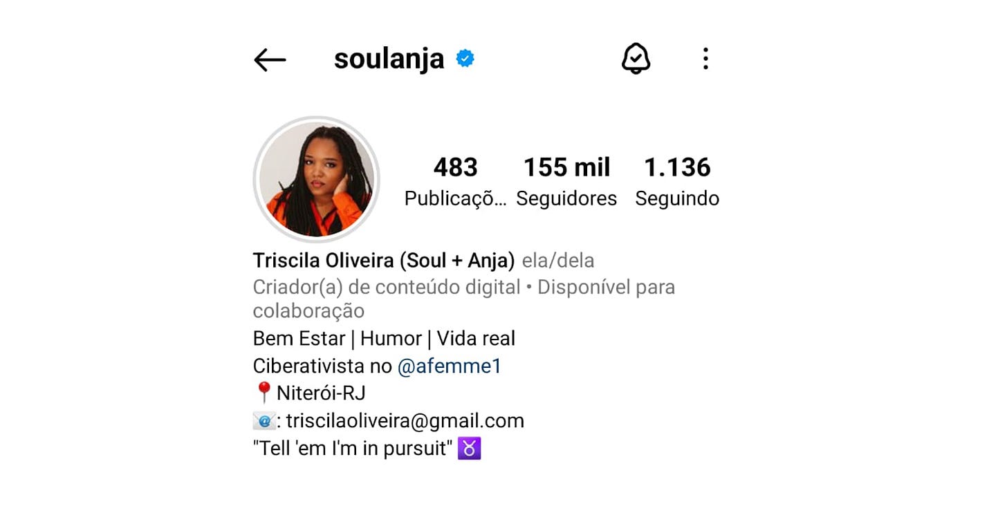 Triscila Oliveira @soulanja