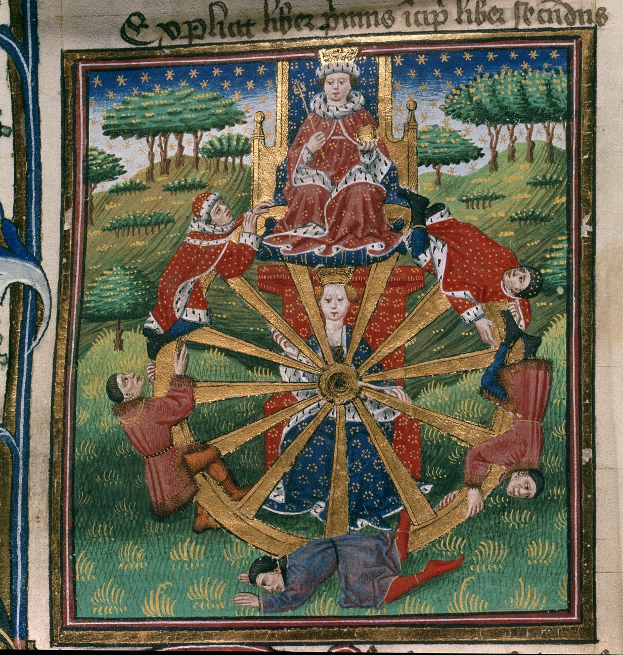 Wheel of Fortune, from the Troy Book