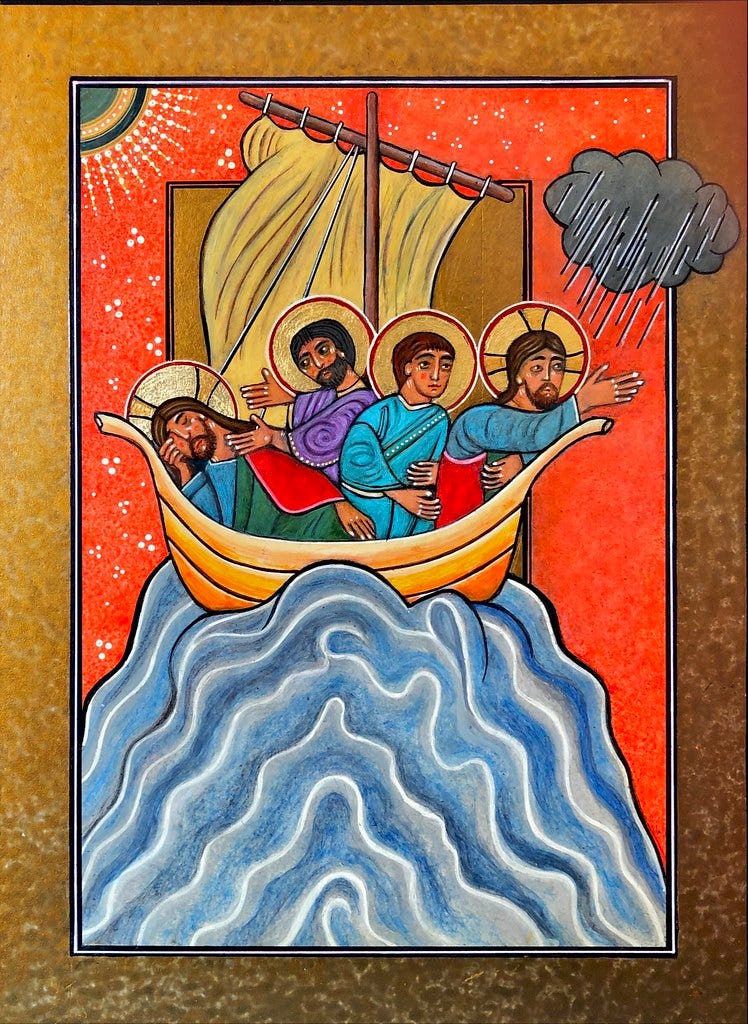 Icon of Jesus calming the waves | Mark 4:36-41 iconographer … | Flickr