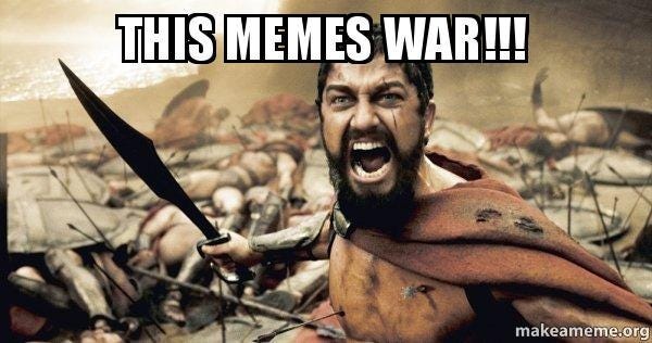 Introduction: Memetic warfare. “Meme warfare favors insurgency.” — Dr… | by  Erin Gallagher | Medium