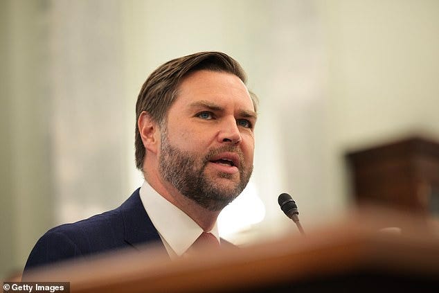 Mr Trump’s deputy, JD Vance, accused Mr Zelensky of acting ‘disgracefully’ over his ‘disinformation’ comments