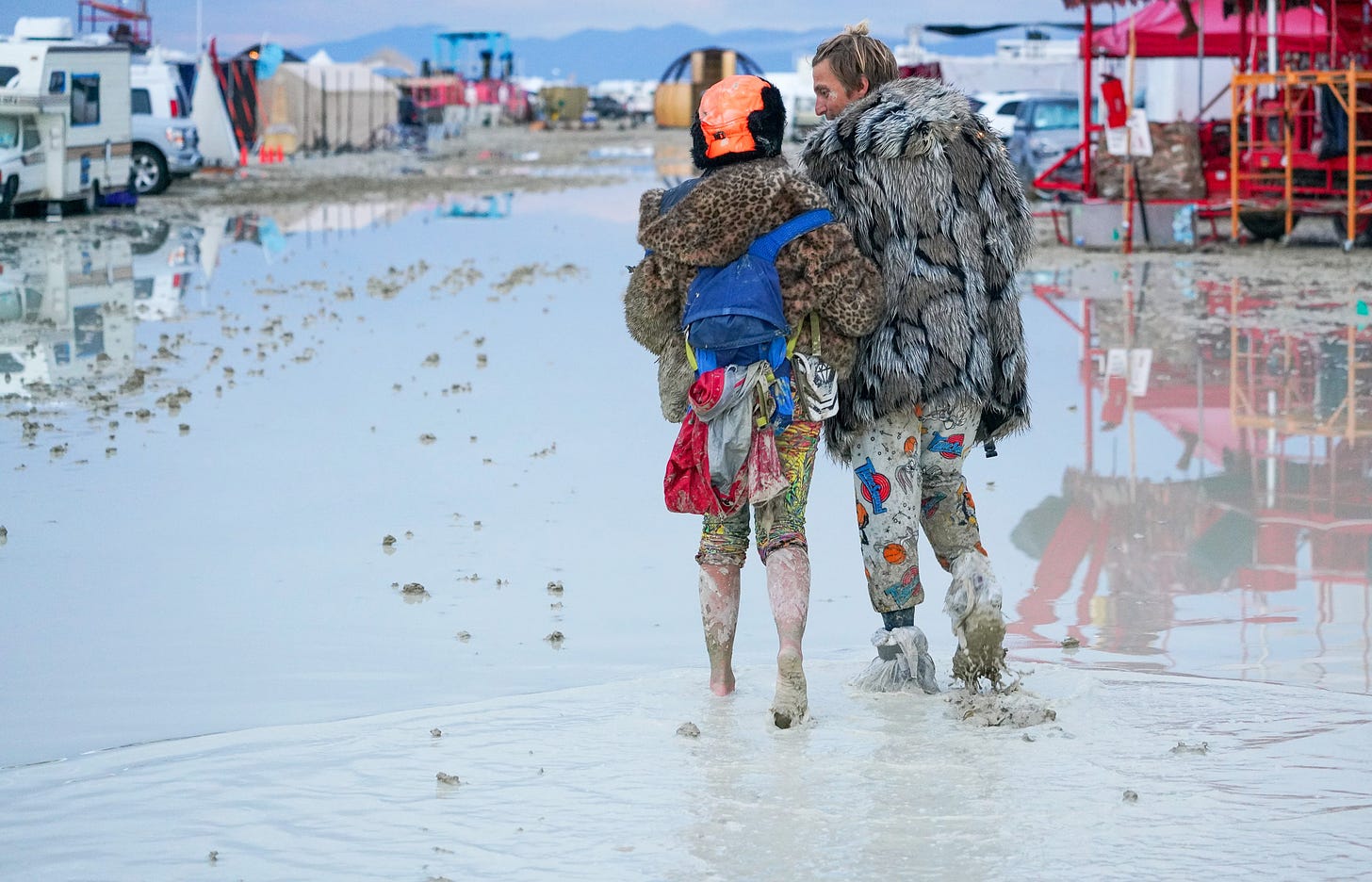 Death at Burning Man investigated as rain-soaked festival asks attendees to  shelter in place