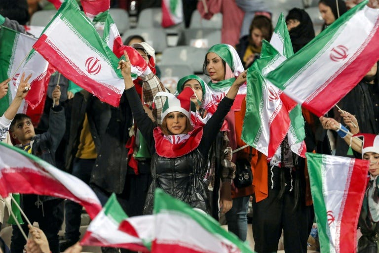 Iranian Women In Stadium To Watch Russia Football Friendly | Barron's