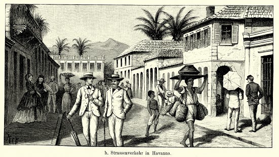 19th Century Cuba Street Scene In Havana Stock Illustration - Download  Image Now - Cuba, Engraved Image, 1880-1889 - iStock