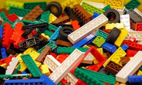 A jumble of Lego bricks