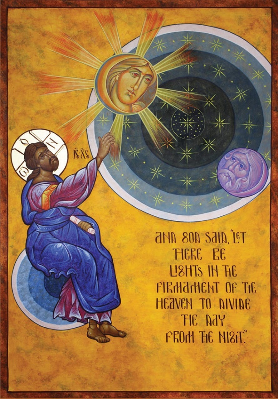 Creation of Heavenly Bodies, medium icon - Ancient Faith Store