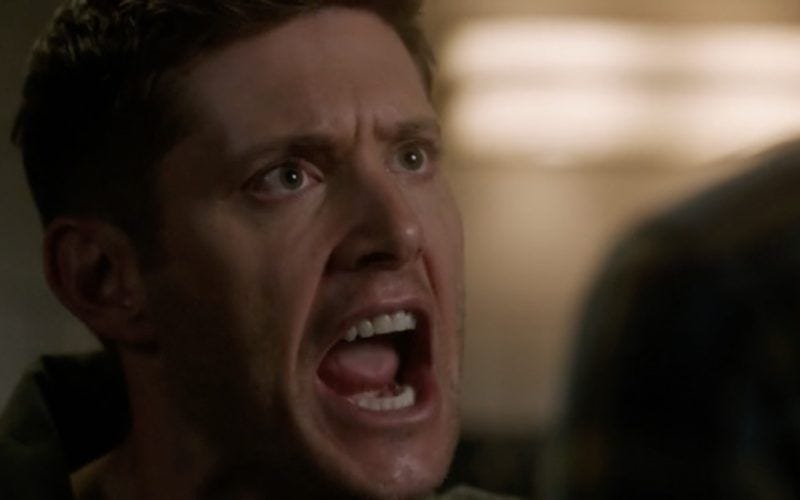 dean winchester lashing out at supernatural sam