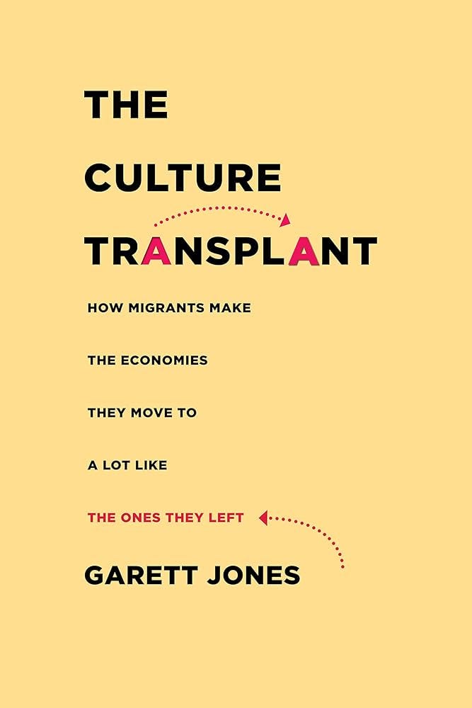 The Culture Transplant: How Migrants Make the Economies They Move To a Lot  Like the Ones They Left : Jones, Garett: Amazon.es: Libros