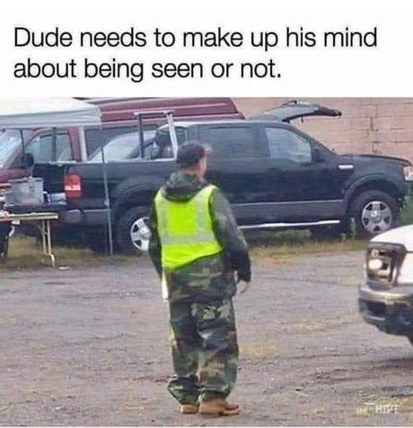 To be seen or not to be seen...