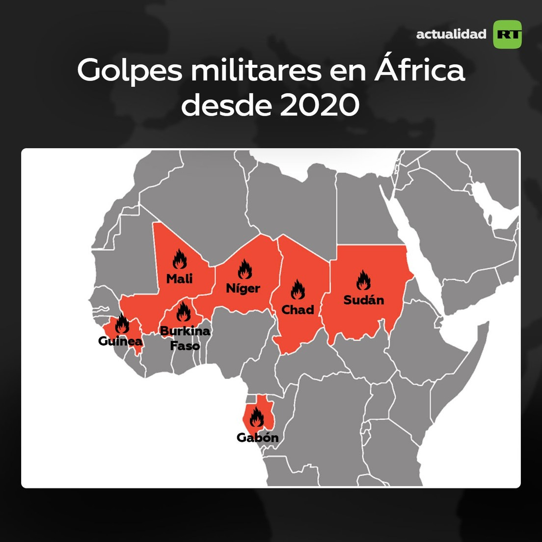África azotada por los golpes de Estado: ¿en qué países del continente  ocurrieron? - RT
