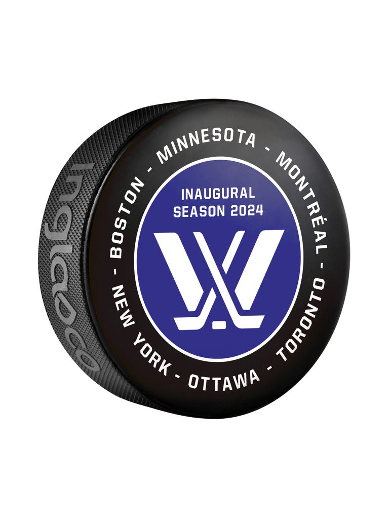 PWHL 2024 Inaugural Season Official Souvenir Puck – Inglasco Inc.