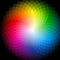 Color wheel, visible light, color spectrum. Colour wheel