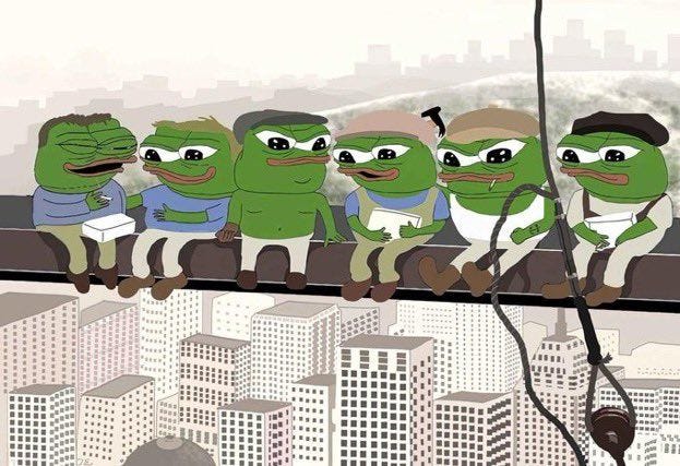 Pepe and frens New York | Memes, Frog, Funny