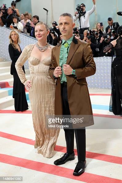 Emma Wall and Jeremy Strong attend The 2023 Met Gala Celebrating... News  Photo - Getty Images