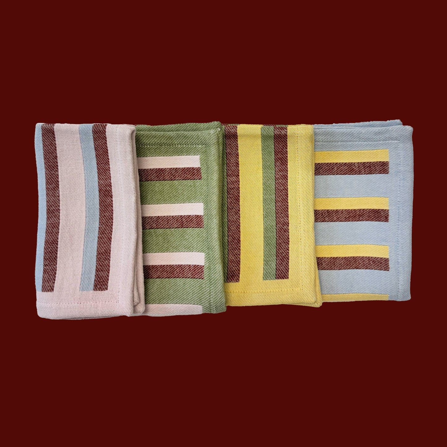 PRE-ORDER: Napkin / Cottage Stripe (Set of 4)