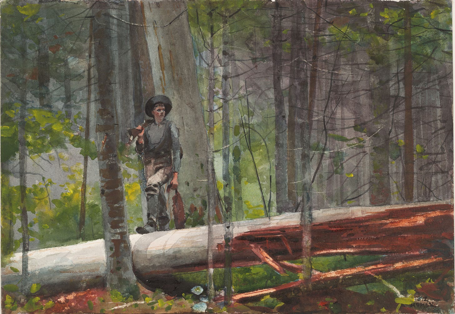 Hunter in the Adirondacks | Harvard Art Museums