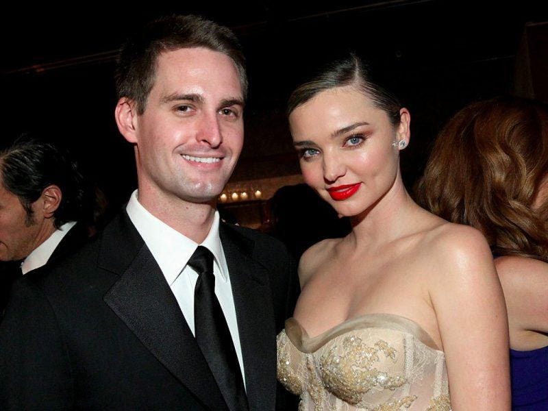 mirana kerr marries evan spiegel