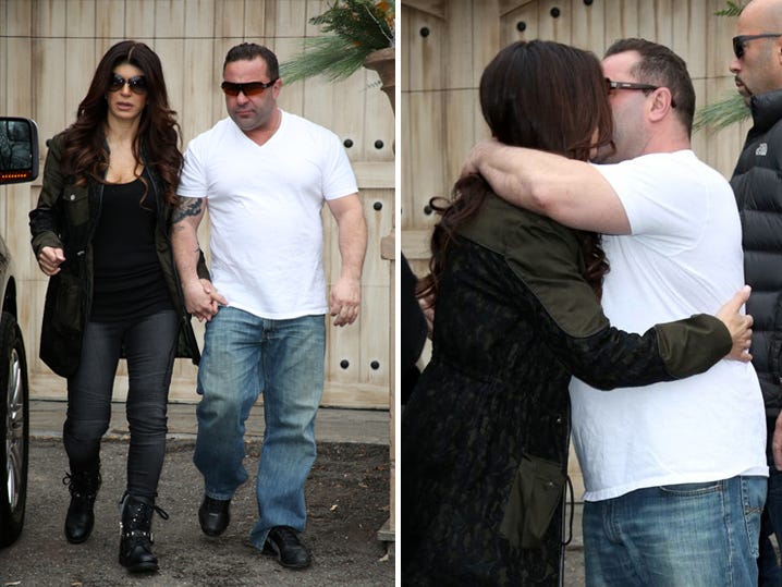 joe giudice kisses wife teresa goodbye before prison