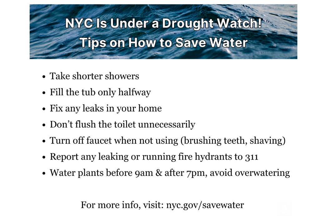 Tips on how to save water