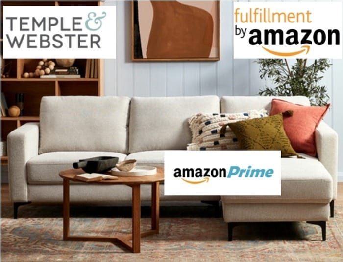 Temple & Webster, Amazon Prime and Fulfilment by Amazon