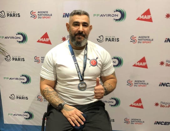 l'adjudant-Chef Nicolas Marfil va traverser la France en fauteuil roulant l'adjudant-Chef Nicolas Marfil va traverser la France en fauteuil roulant
