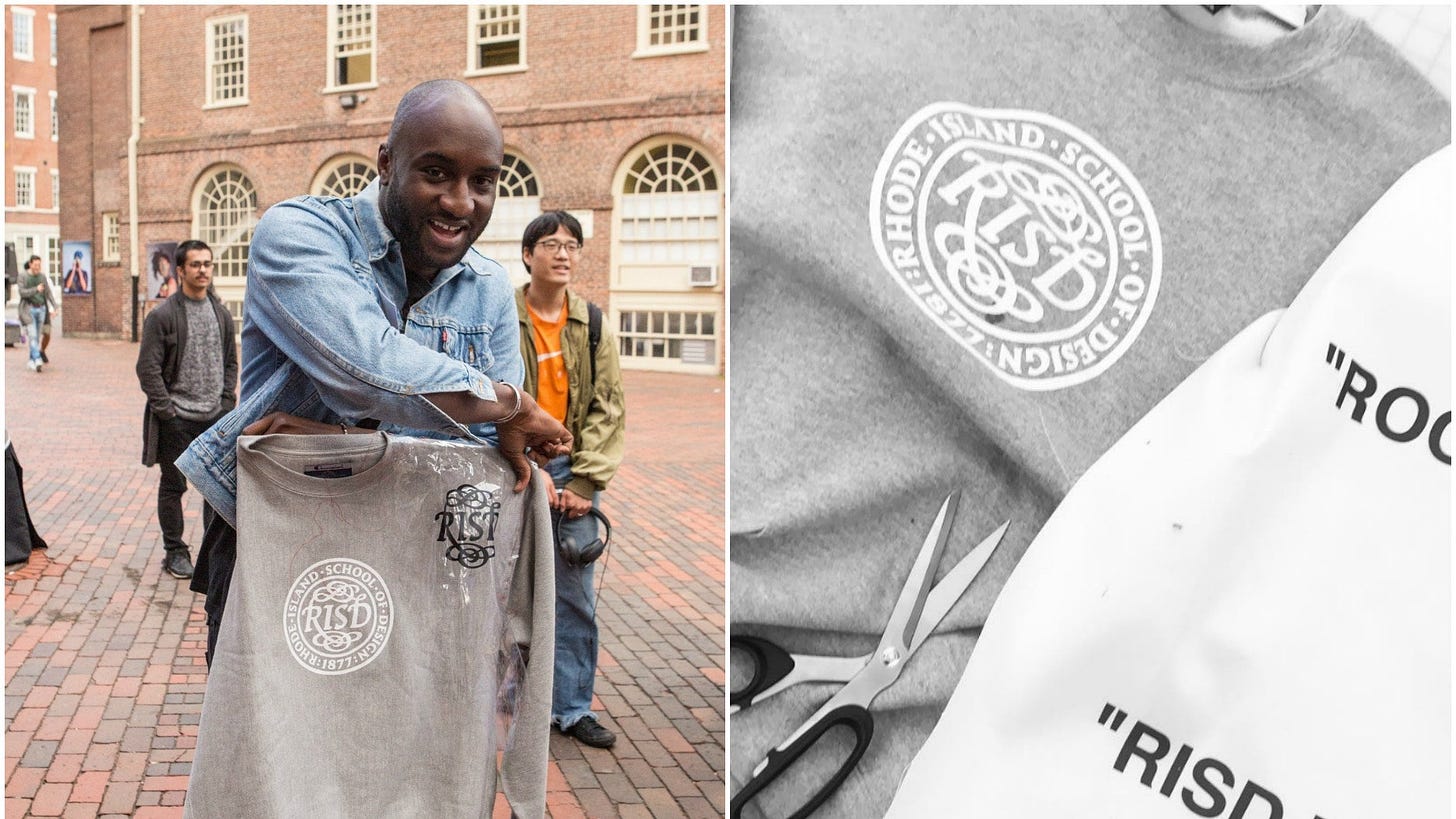 Virgil Abloh and RISD Create Custom College Merch | Teen Vogue