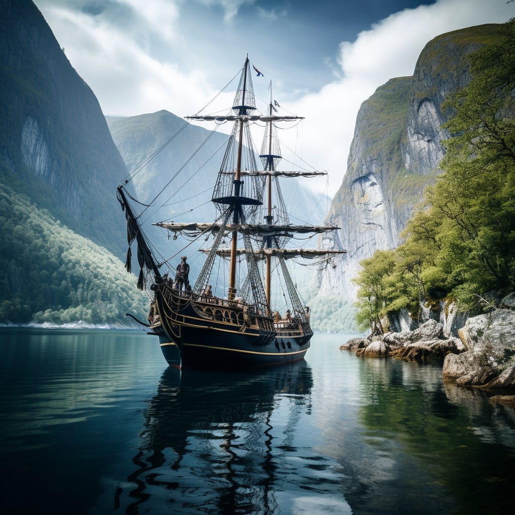 hoeem_a_pirate_ship_sailing_through_fjords_in_Norway._1d8ba309-14cf-4101-b136-a3127a4af055.png