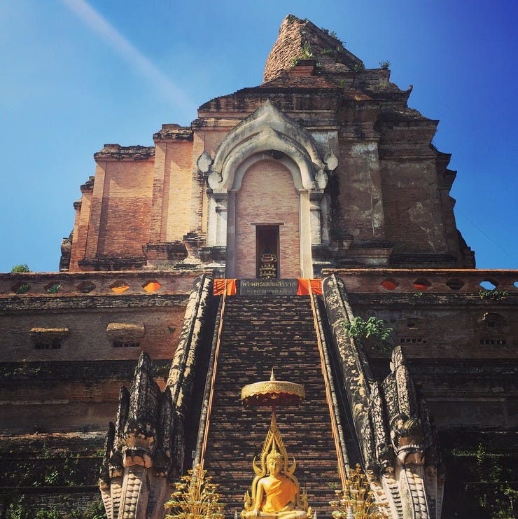 Wat Chedi Luang Worawihan in Chiang Mai from my Instagram - @peteVII