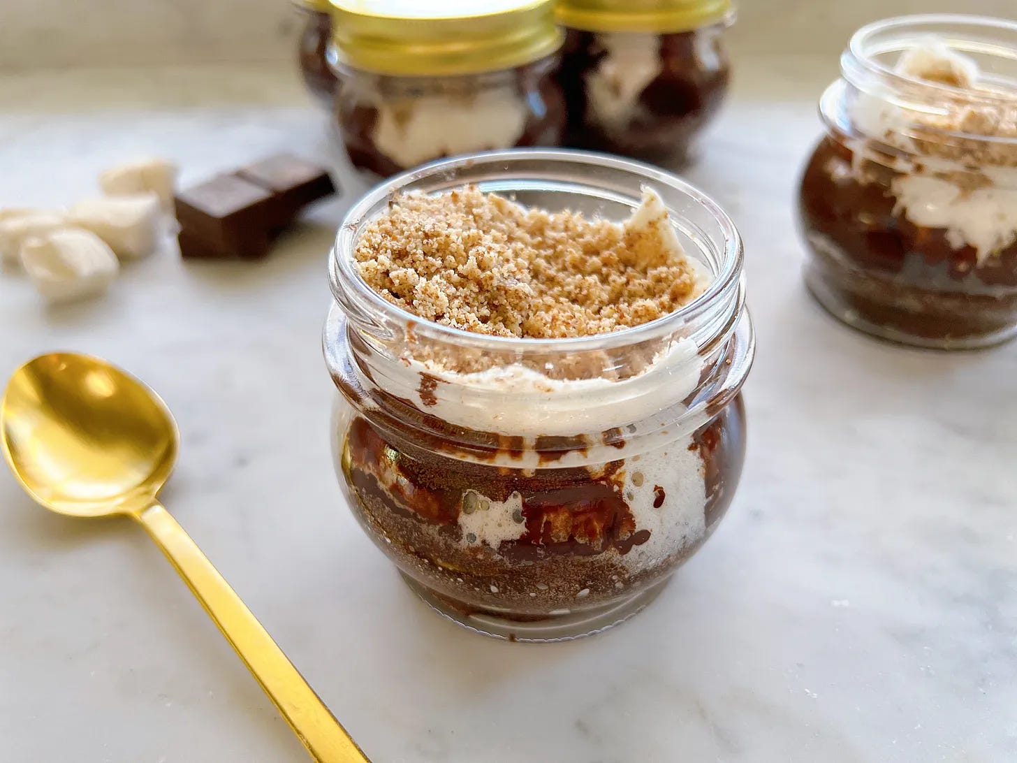 Gluten-free S’mores in a Jar