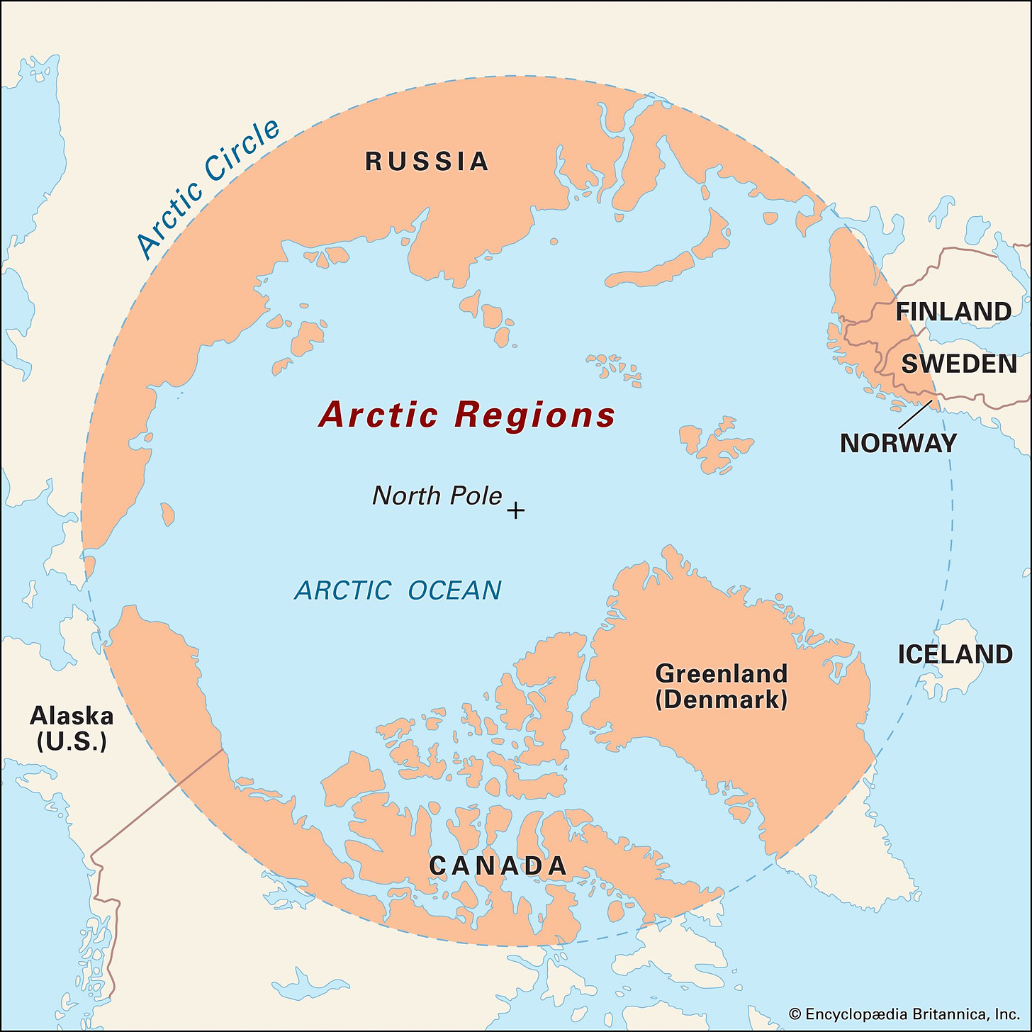 Arctic Circle | Latitude, History, & Map | Britannica