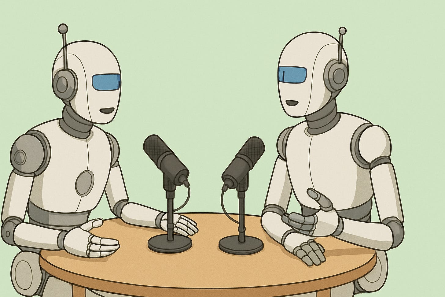 Robots grab mic en una charla