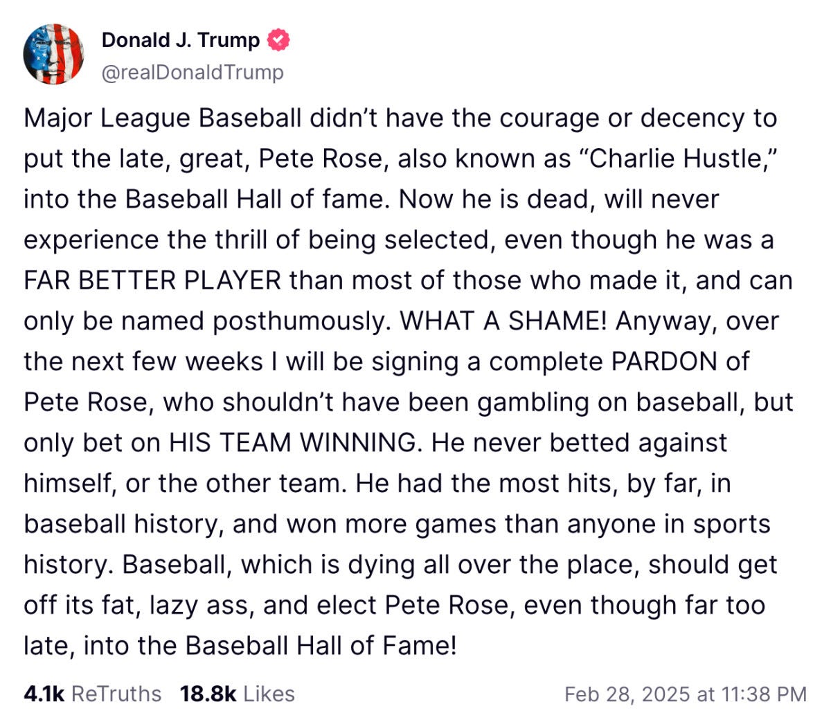 Trump Attempts to Pardon Pete Rose Into the Hall of Fame - MeidasTouch News